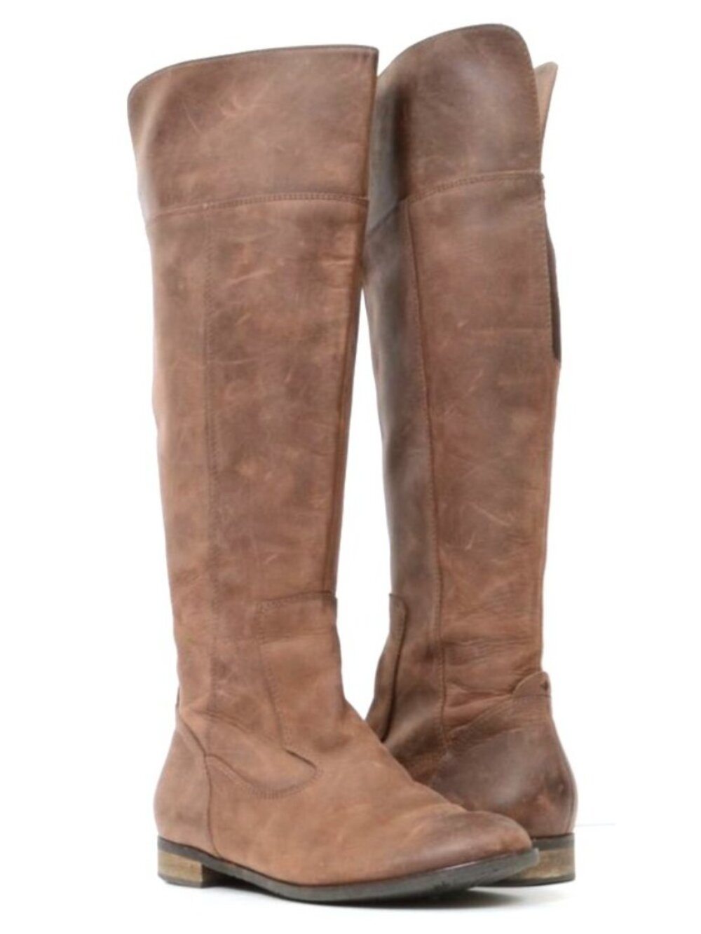Indigo Rd Women's 10 Brown Leather Riding‎ Over the Knee Boots Festival Western
